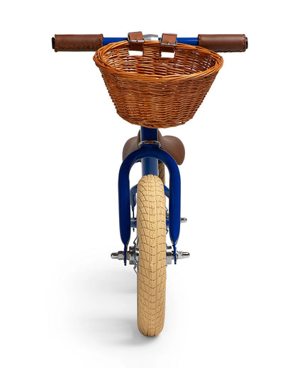 Todds Balance Bike-ISO 8124 Certified-12 Inches-Adjustable Handlebar & Seat Height-Hand Stitched Custom Grip-Non Toxic Lead Free Paint-18M+-Boat Blue
