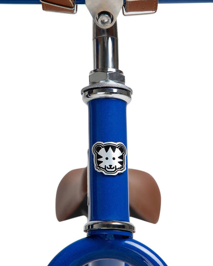 Todds Balance Bike-ISO 8124 Certified-12 Inches-Adjustable Handlebar & Seat Height-Hand Stitched Custom Grip-Non Toxic Lead Free Paint-18M+-Boat Blue