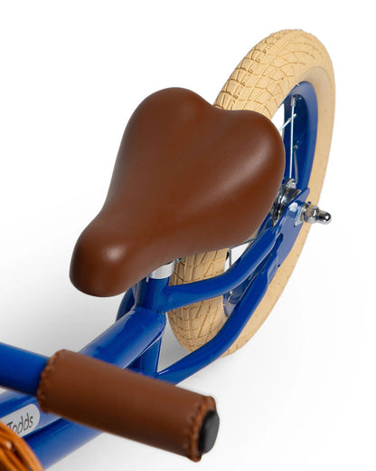 Todds Balance Bike-ISO 8124 Certified-12 Inches-Adjustable Handlebar & Seat Height-Hand Stitched Custom Grip-Non Toxic Lead Free Paint-18M+-Boat Blue