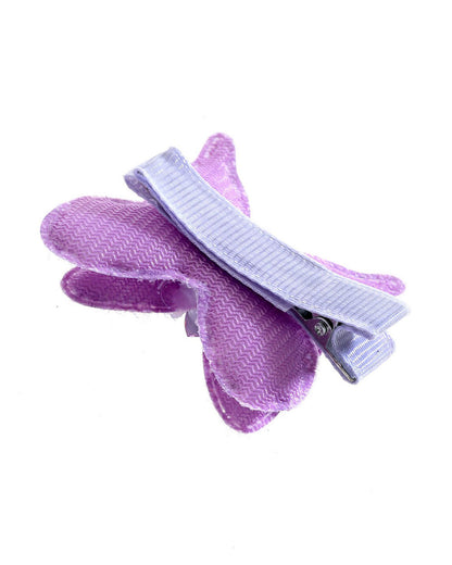 Stol'n Violet Butterfly Hair Clip-Net-Cotton-For Infants