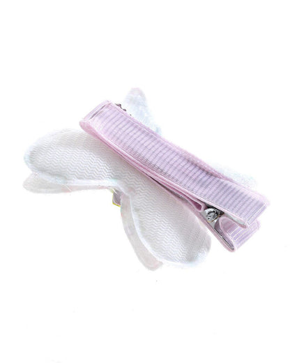 Stol'n White Butterfly Hair Clip-Net-Cotton-For Infants
