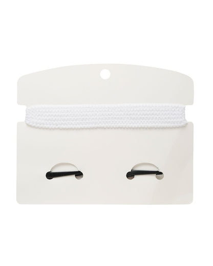 Stol'n White Headbands with Hair Clips-Solid-Satin-For Infants