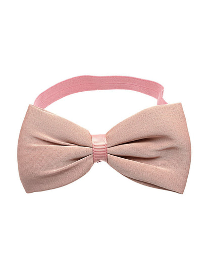 Stol'n Pastel Pink Butterfly Headband-Solid-Satin-For Infants