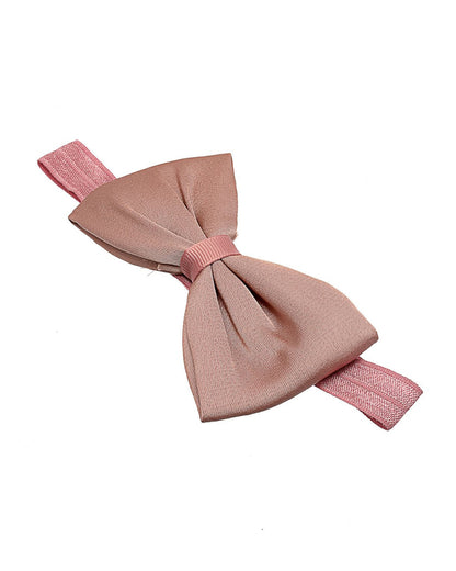 Stol'n Pastel Pink Butterfly Headband-Solid-Satin-For Infants