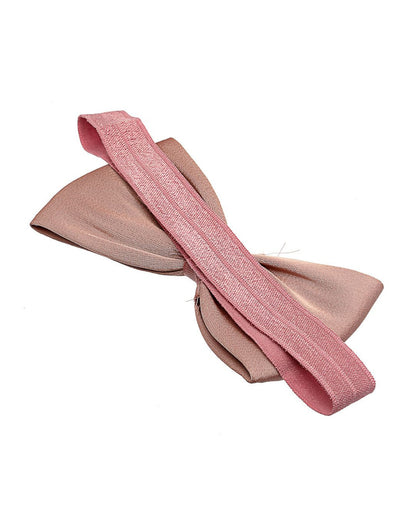 Stol'n Pastel Pink Butterfly Headband-Solid-Satin-For Infants