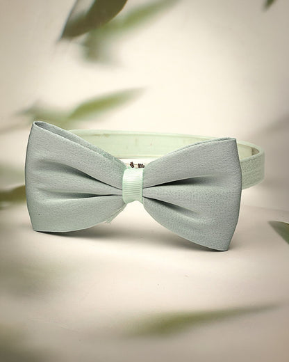 Stol'n Sage Green Butterfly Headband-Solid-Satin-For Infants
