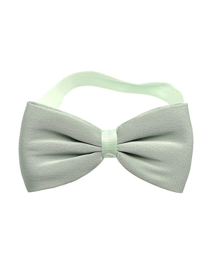 Stol'n Sage Green Butterfly Headband-Solid-Satin-For Infants