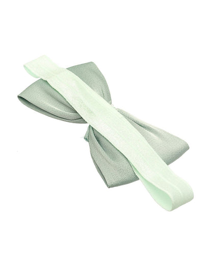 Stol'n Sage Green Butterfly Headband-Solid-Satin-For Infants