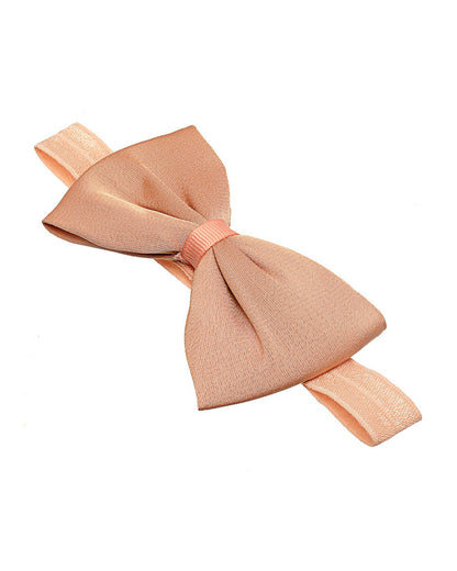 Stol'n Peach Butterfly Headband-Solid-Satin-For Infants