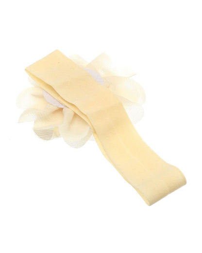 Stol'n Cream Flower Headband-Solid-Cotton-For Infants