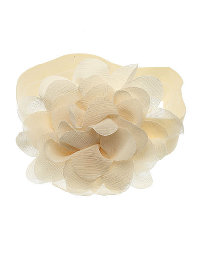 Stol'n Cream Flower Headband-Solid-Cotton-For Infants