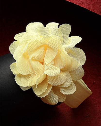 Stol'n Yellow Flower Headband-Solid-Cotton-For Infants