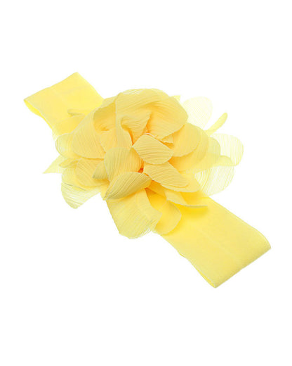 Stol'n Yellow Flower Headband-Solid-Cotton-For Infants