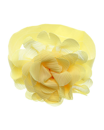Stol'n Yellow Flower Headband-Solid-Cotton-For Infants