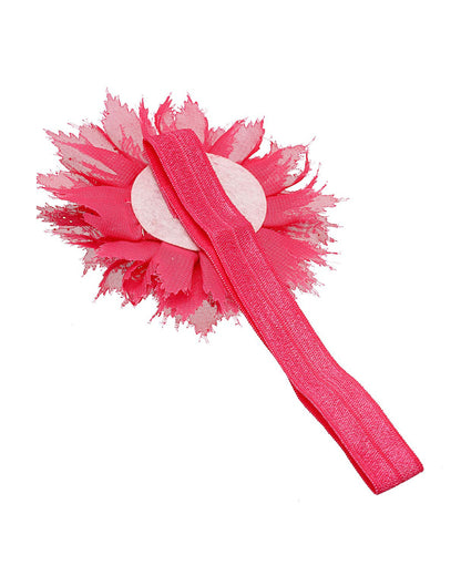 Stol'n Pink Flower Headband-Solid-Net-For Infants