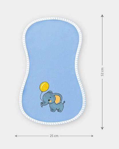 Mi Arcus Cotton Burp Cloth-Super Absorbent & Fast Drying-Dreamers Blue-Pack of 2-For Infants