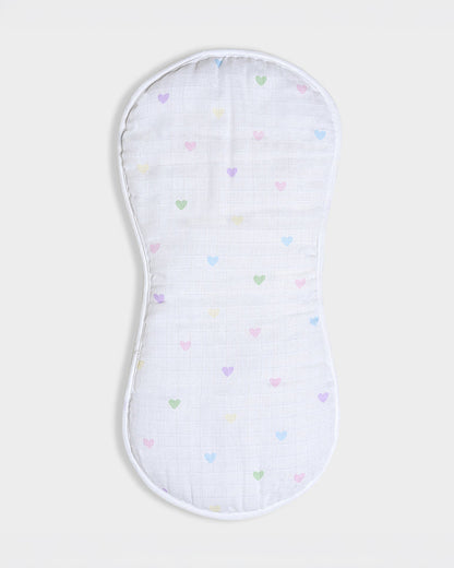 Mi Arcus Bonjour Muslin Burp Cloth-Super Absorbent & Fast Drying-White-Pack of 2-For Infants