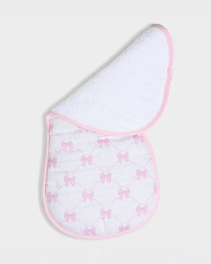 Mi Arcus Bonjour Muslin Burp Cloth-Super Absorbent & Fast Drying-White-Pack of 2-For Infants