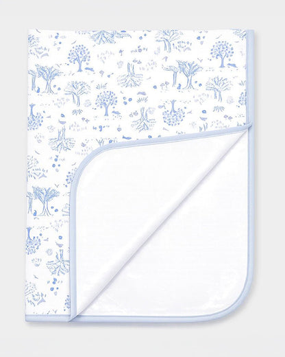 Mi Arcus Bunny Mattress Protector-Lightweight & Soft-With Waterproof TPU Lamination-Blue-For Infants