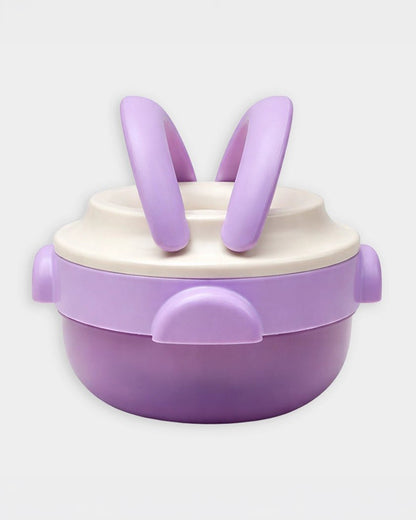 Mi Arcus Happy Summer Lavix Lunch Box-Stainless Steel with Top Lid Handles-Purple-6M+