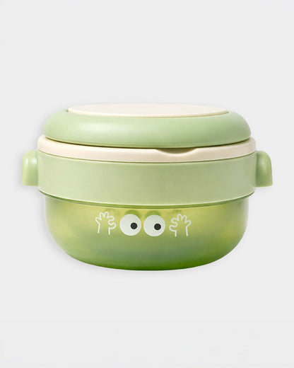 Mi Arcus Happy Summer Liora Lunch Box-Stainless Steel with Top Lid Handles-Green-6M+