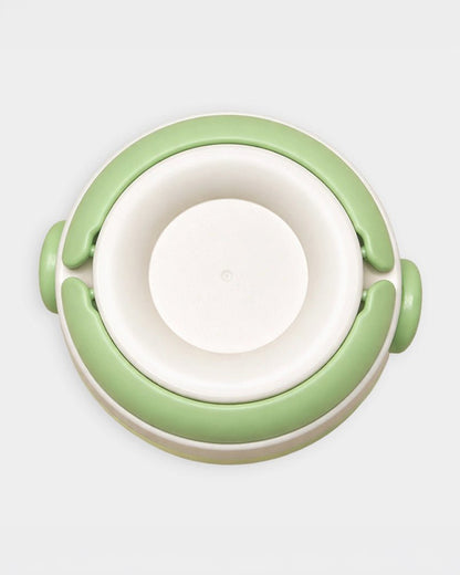 Mi Arcus Happy Summer Liora Lunch Box-Stainless Steel with Top Lid Handles-Green-6M+