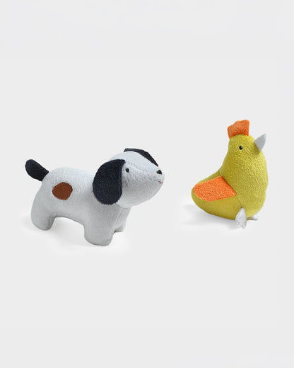 Mi Arucs Farm Friends Soft Toy-Animals with Crinkle and Rattle Sound-6M+
