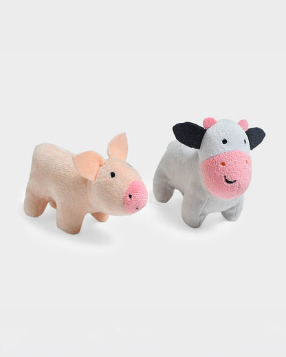 Mi Arucs Farm Friends Soft Toy-Animals with Crinkle and Rattle Sound-6M+