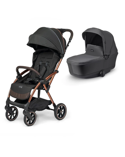 Leclerc Influencer XL Cabin Friendly Stroller & Bassinet Travel System-Black Brown