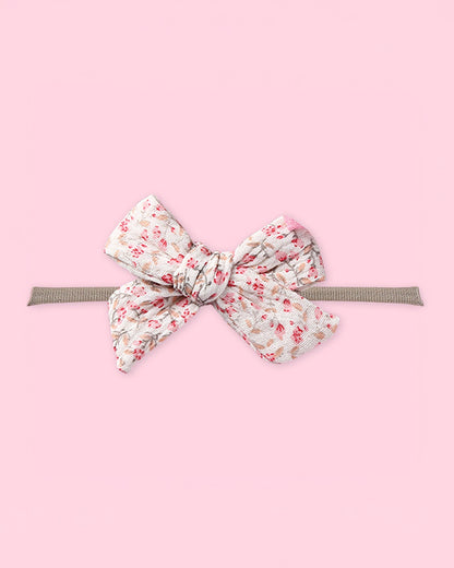 Polka Tots Baby Girl Floral Headband & Bib Set-Adjustable Elastic & Super Absorbent-Pink-Pack of 3-For Infants