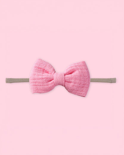 Polka Tots Baby Girl Floral Headband & Bib Set-Adjustable Elastic & Super Absorbent-Pink-Pack of 3-For Infants