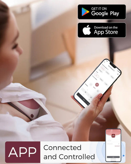 Momcozy M9 Double Wearable Electric Breast Pump-3rd-Gen Motor for Superior Performance-Multiple Modes-15 Levels-Flange Size-24mm-Cozy Red