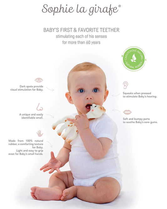 Sophie La Girafe Original Teether-Made with 100% Natural Rubber-For Infants