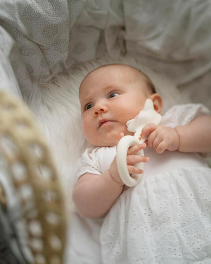 Sophie La Girafe So'pure Round Ring Teether-Made with 100% Natural Rubber-Easy to Grasp-For Infants