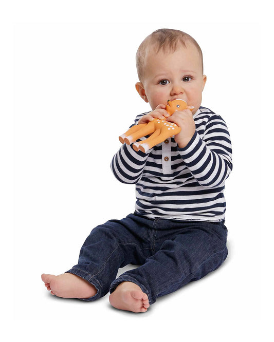 Sophie La Girafe Fanfan the Fawn Teether-Made with 100% Natural Rubber-Easy to Grasp-For Infants