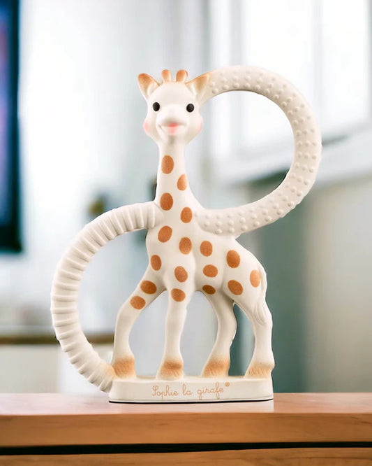 Sophie La Girafe So'pure Ring Teether-Made with 100% Natural Rubber-Multi-textured-For Infants