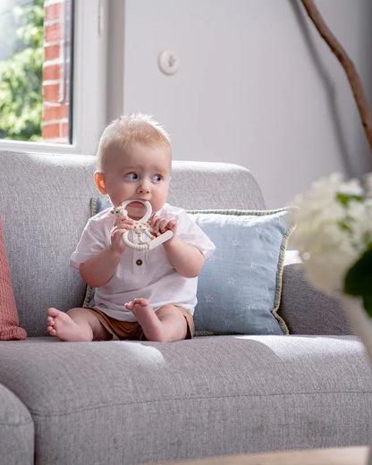Sophie La Girafe So'pure Ring Teether-Made with 100% Natural Rubber-Multi-textured-For Infants