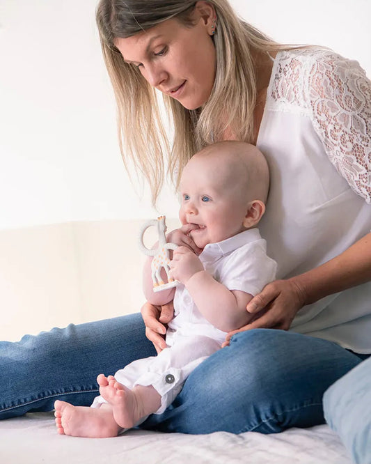 Sophie La Girafe So'pure Ring Teether-Made with 100% Natural Rubber-Multi-textured-For Infants