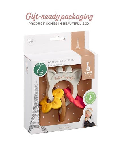 Sophie La Girafe Fragrances Teether Ring-Made with 100% Natural Rubber-For Infants