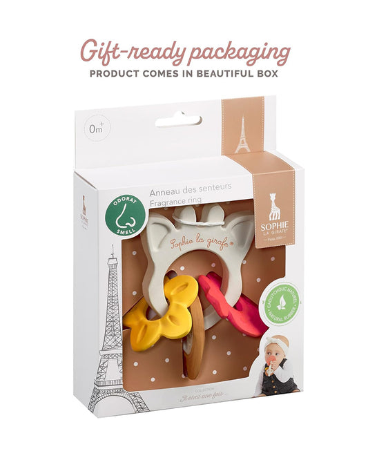 Sophie La Girafe Fragrances Teether Ring-Made with 100% Natural Rubber-For Infants