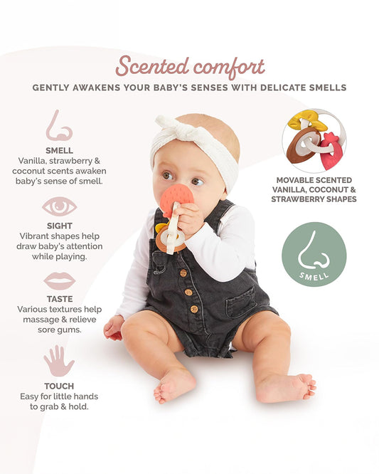 Sophie La Girafe Fragrances Teether Ring-Made with 100% Natural Rubber-For Infants