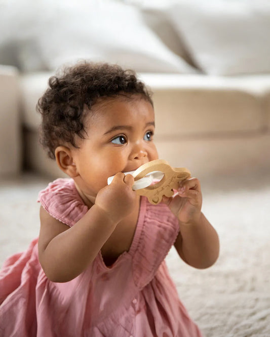 Sophie La Girafe So'pure Silhouette Ring Teether-Made with 100% Natural Rubber & Rubberwood-For Infants