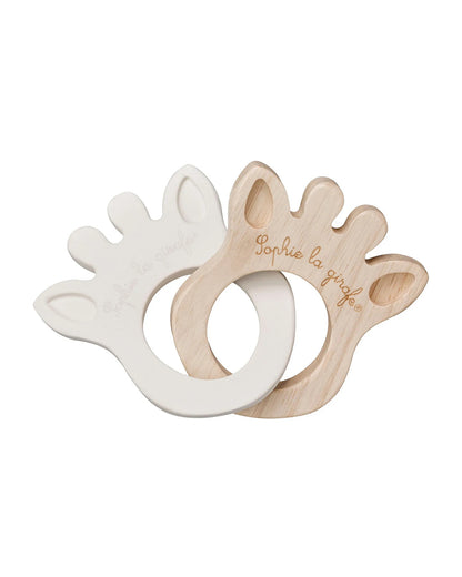 Sophie La Girafe So'pure Silhouette Ring Teether-Made with 100% Natural Rubber & Rubberwood-For Infants