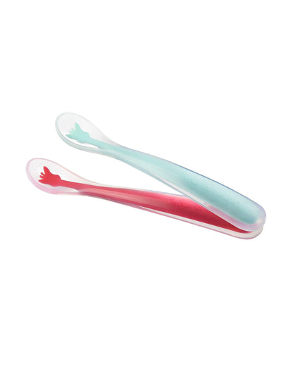 Sophie La Girafe Silicone Spoon-Soft & Flexible-Dishwasher Safe-Pack of 2-3M+