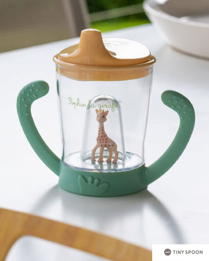Sophie La Girafe Mascotte Spout Cup-Ergonomic Handles with Non Spill System-180ml