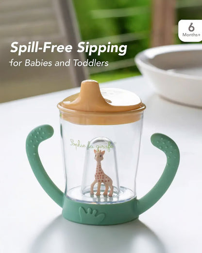 Sophie La Girafe Mascotte Spout Cup-Ergonomic Handles with Non Spill System-180ml