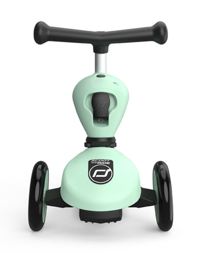 Scoot and Ride Highkick 1 Scooter-Easily Converts from Seat Scooter into Kickboard-Weight Shift Steering-Height Adjustable Seat & Handle-From 1 to 5Y (Upto 50 kg)-Kiwi