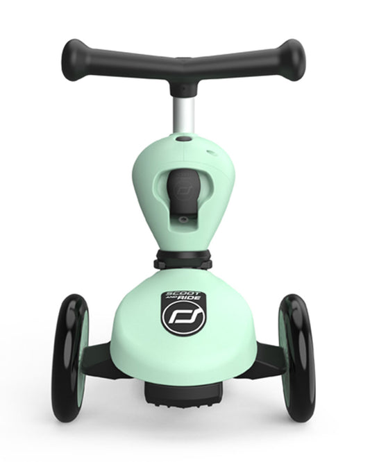 Scoot and Ride Highkick 1 Scooter-Easily Converts from Seat Scooter into Kickboard-Weight Shift Steering-Height Adjustable Seat & Handle-From 1 to 5Y (Upto 50 kg)-Kiwi