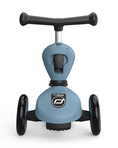 Scoot and Ride Highkick 1 Scooter-Easily Converts from Seat Scooter into Kickboard-Weight Shift Steering-Height Adjustable Seat & Handle-From 1 to 5Y (Upto 50 kg)-Steel