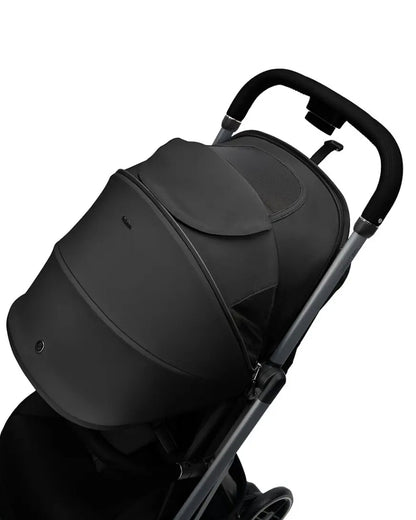 Maxi-Cosi Oxford Cabin Friendly Stroller-One Hand Fold-Flat Reclining Seat-Car Seat Compatible-For 0 to 4Y (Upto 22 kg)-Onyx Black